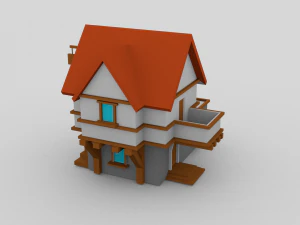 मध्ययुगीन घर 1 3D मॉडल