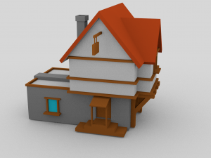medieval house 1 3D Model