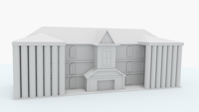 building 3D 模型 .c4d .max .obj .3ds .fbx .stl .blend 