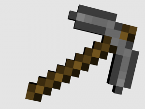 pick minecraft Modelo 3D