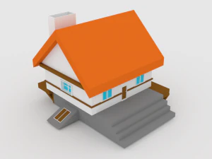 मध्ययुगीन घर 2 3D मॉडल