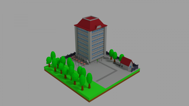 low poly 3D Модель .c4d .max .obj .3ds .fbx .stl .blend 