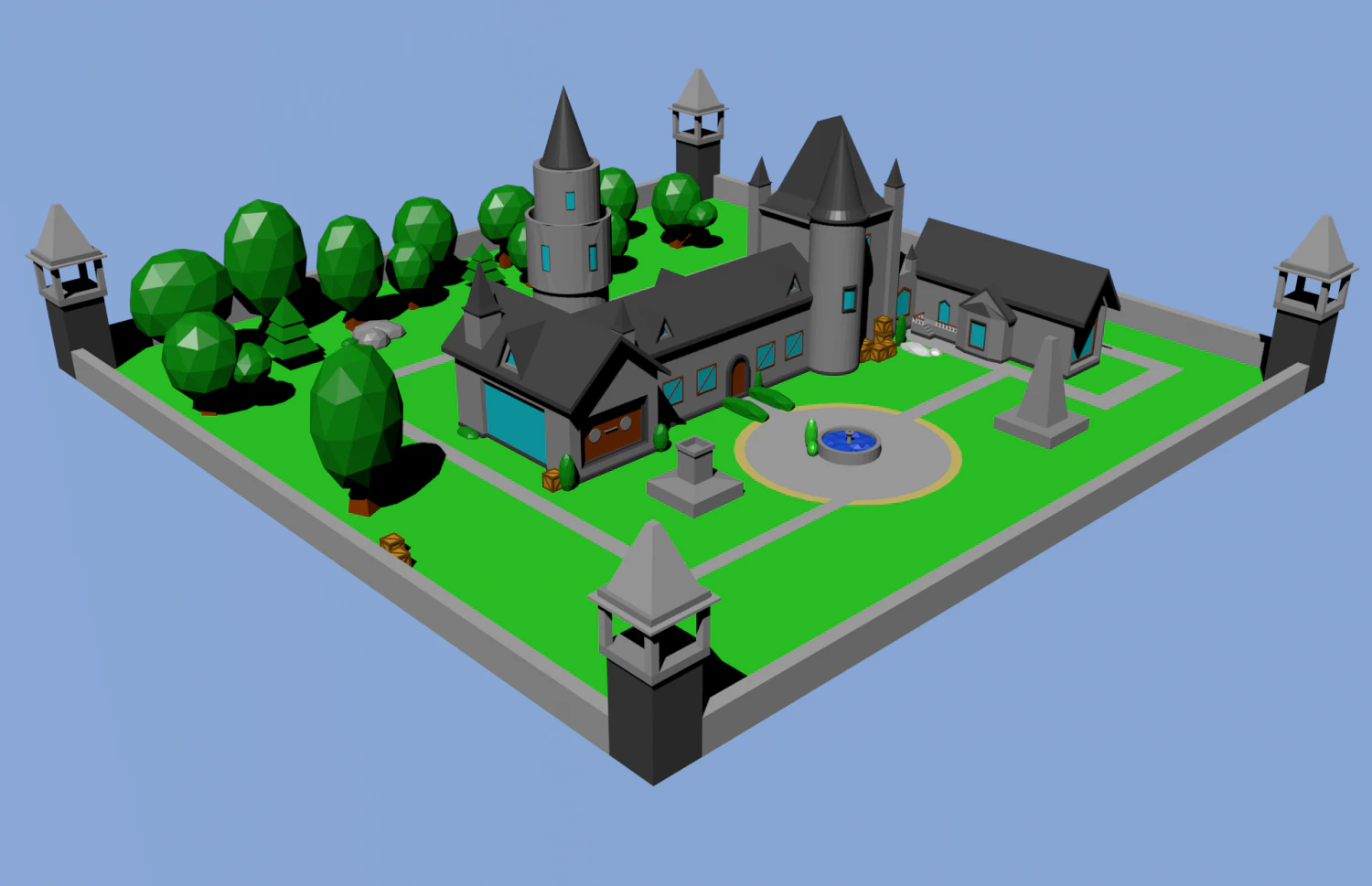 medieval house 3 3D Model .c4d .max .obj .3ds .fbx .stl .blend 