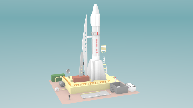 proton rocket 3D मॉडल .c4d .max .obj .3ds .fbx .stl .blend 
