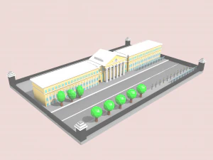 विश्वविद्यालय 2 3D मॉडल