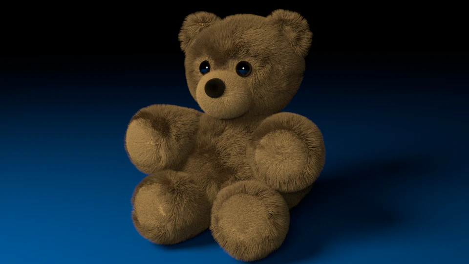 teddy bear 3D Model .c4d .max .obj .3ds .fbx .stl .blend 