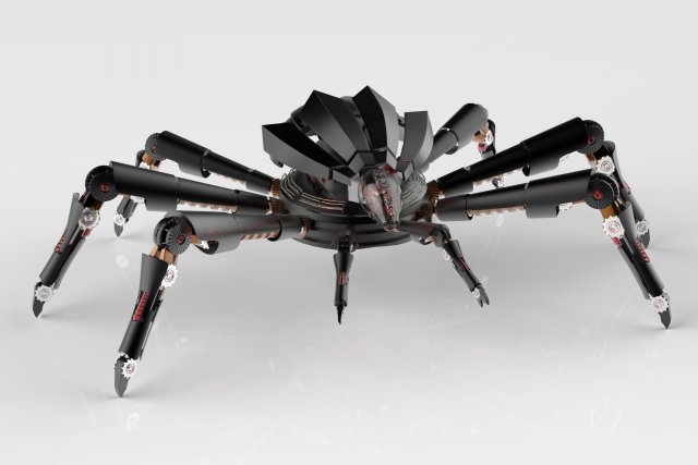 robo-spider 3Dモデル .c4d .max .obj .3ds .fbx .stl .blend 