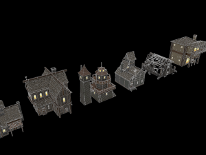 fantasy building pack Model 3D