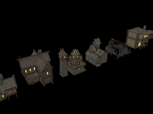 fantasy building pack Model 3D