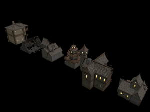 fantasy building pack Model 3D