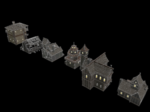 fantasy building pack Model 3D