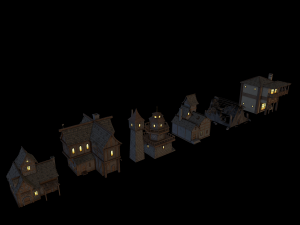 fantasy building pack Model 3D