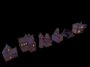 fantasy building pack Model 3D