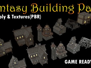 fantasy building pack 3D-Modell