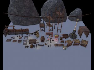 fantasy props pack pbr 3D Model