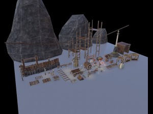 fantasy props pack pbr Modèle 3D
