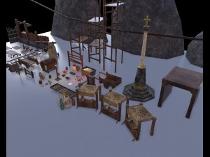 fantasy props pack pbr Modèle 3D