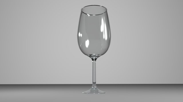 empty wine glass Modelo 3D .c4d .max .obj .3ds .fbx .stl .blend 