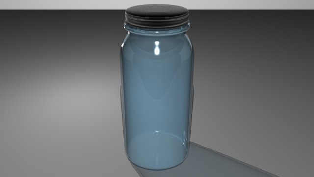 empty glass jar Model 3D .c4d .max .obj .3ds .fbx .stl .blend 
