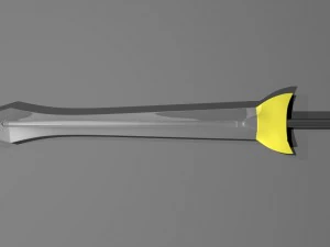 pedang besi Model 3D