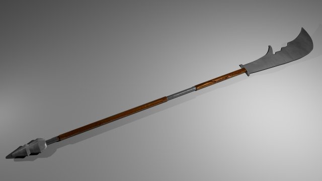 halberd model 3D Модель .c4d .max .obj .3ds .fbx .stl .blend 