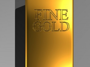 gold bar 3Dモデル