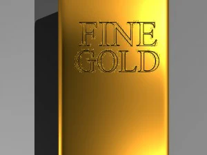 Goldbarren 3D Modell