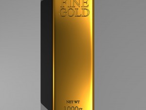 gold bar 3D मॉडल