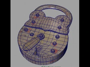 antique lock 3D Model