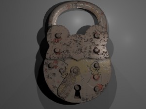 antique lock 3Dモデル