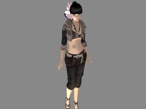 beautiful girl 3D Model