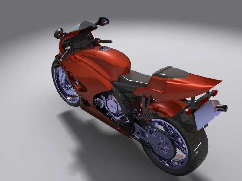 honda cbr 3D Model .c4d .max .obj .3ds .fbx .stl .blend