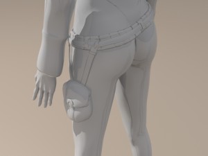 hot and fashin 3D 모델