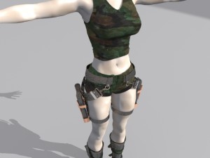 angelina julie lara croft in the tomp raider Modello 3D