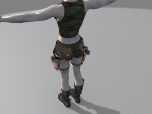 angelina julie lara croft in the tomp raider 3D Model