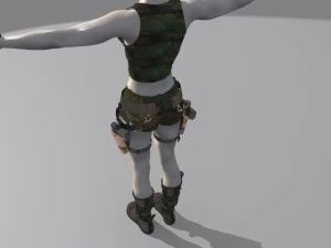 Angelina Jolie Lara Croft em Tomb Raider Modelo 3D