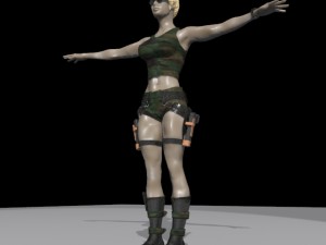 angelina julie lara croft in the tomp raider 3D Model