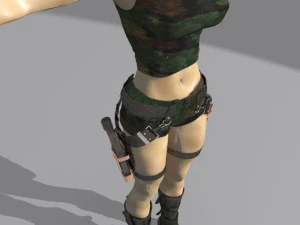 Angelina Jolie Lara Croft em Tomb Raider Modelo 3D