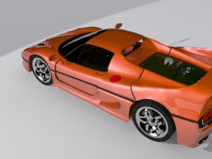hight detailed sport car 3D Model