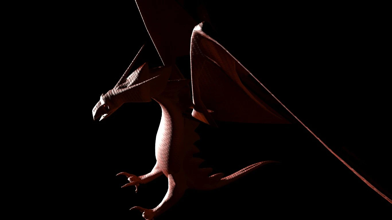 red dragon 3D Model .c4d .max .obj .3ds .fbx .stl .blend 