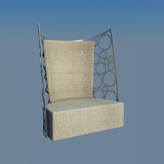armchair modern 3D Модель .c4d .max .obj .3ds .fbx .stl .blend 