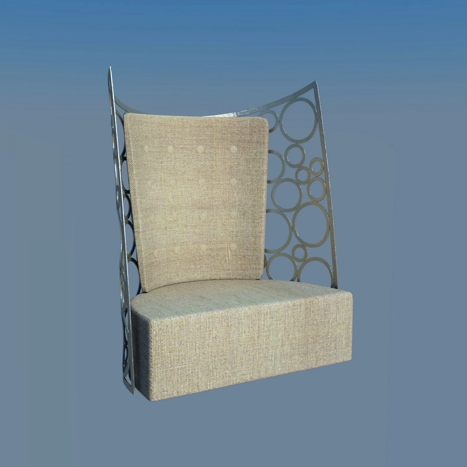 armchair modern 3D Model .c4d .max .obj .3ds .fbx .stl .blend 
