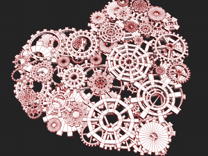 heart gears 3D मॉडल