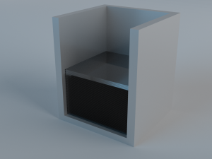 low-poly microscope accessories - glass 3D 모델