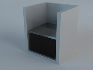 low-poly microscope accessories - glass 3D Model