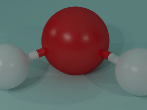 molecules - water h2o 3D Model
