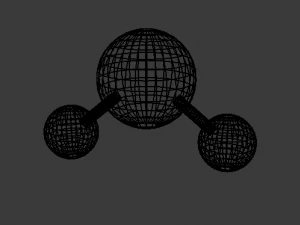 molecules - water h2o 3D Model