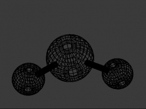 molecules - water h2o Modelo 3D