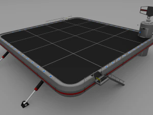futuristic military landing platform 3D Model
