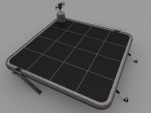 futuristic military landing platform Modèle 3D